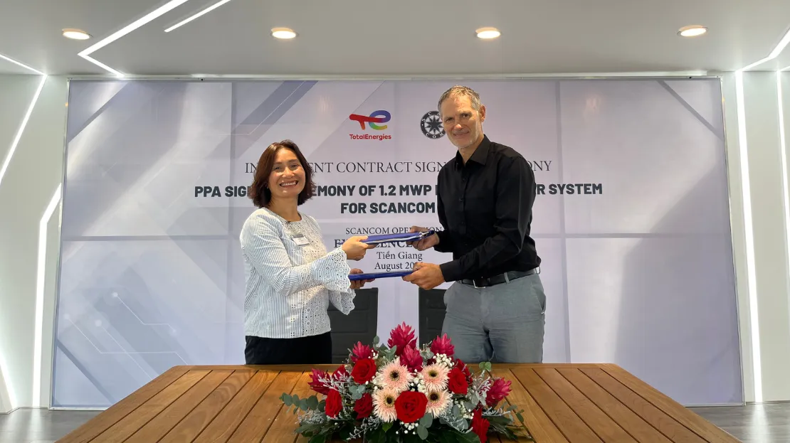 ScanCom Vietnam Sign Solar Panel Agreement with Total Energies